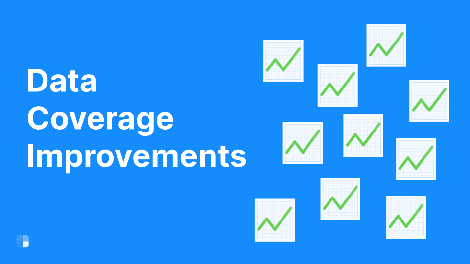 Data Coverage Improvements